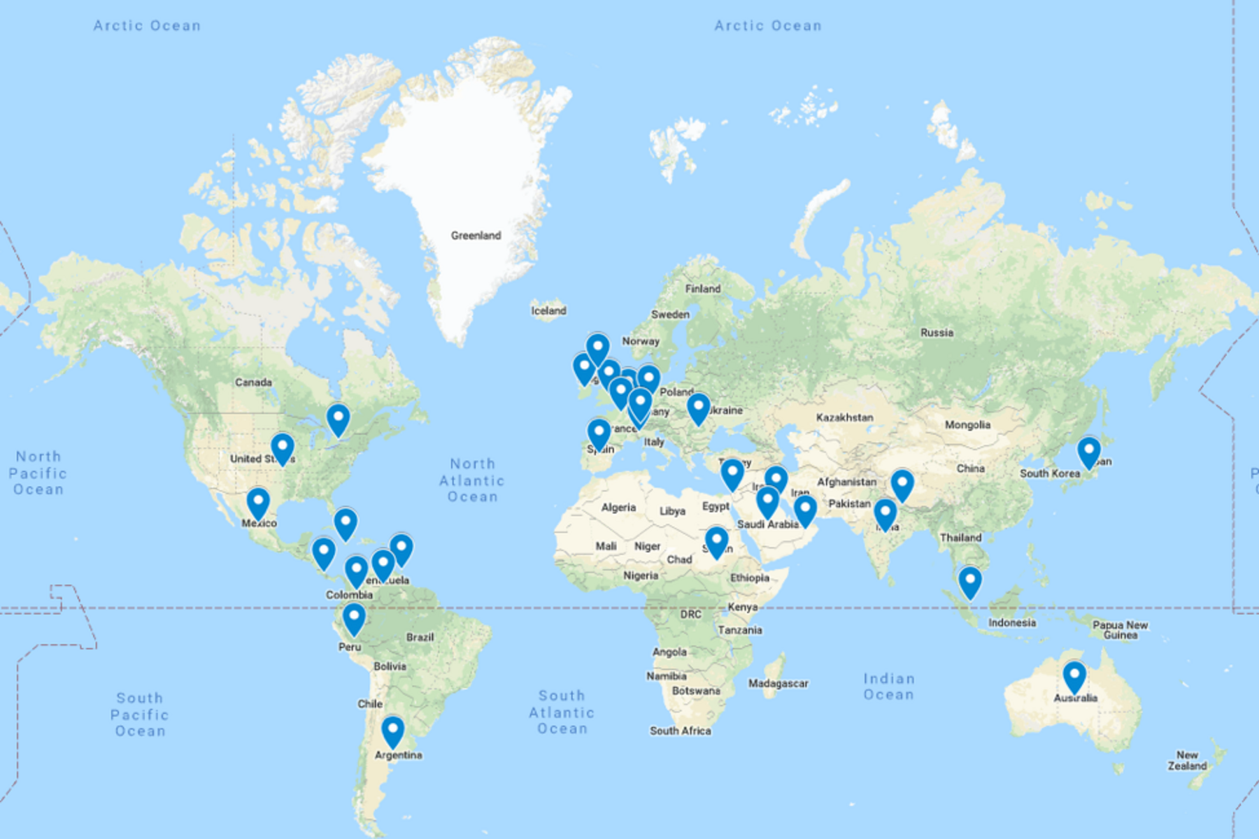 Clinical fellowship map