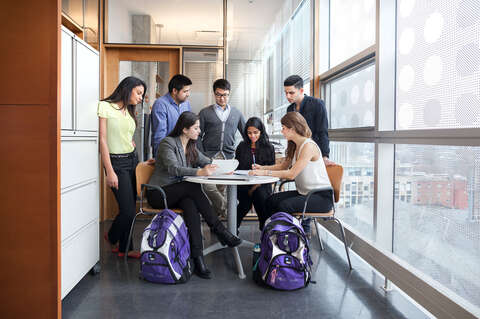 MD students studying - Mississauga Campus