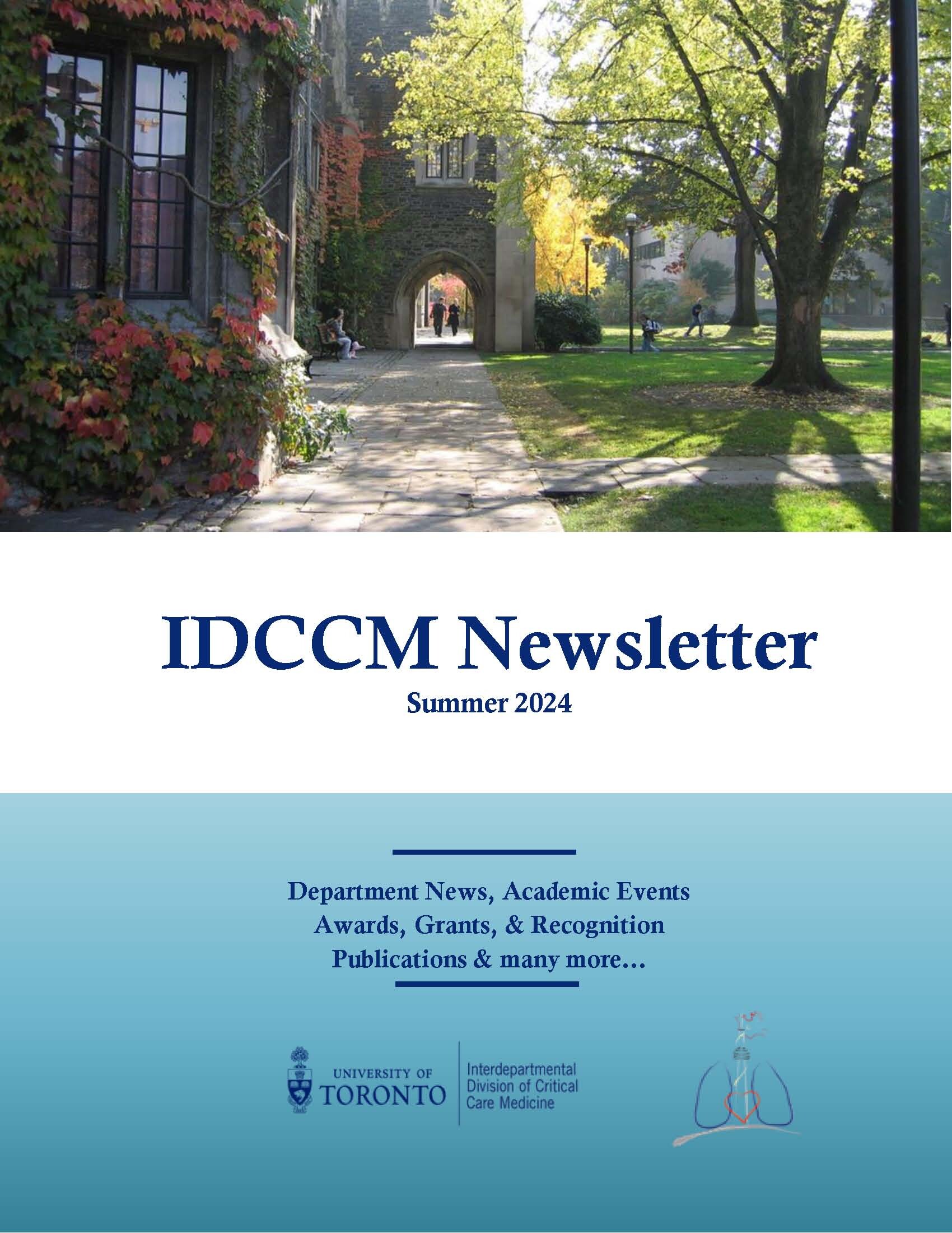 U of T IDCCM  Newsletter - Summer 2024